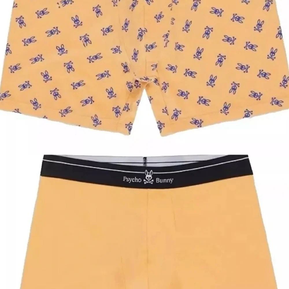 Psycho Bunny‎ Size Medium 32-34 Boxer Briefs Orange 2 pair NWT